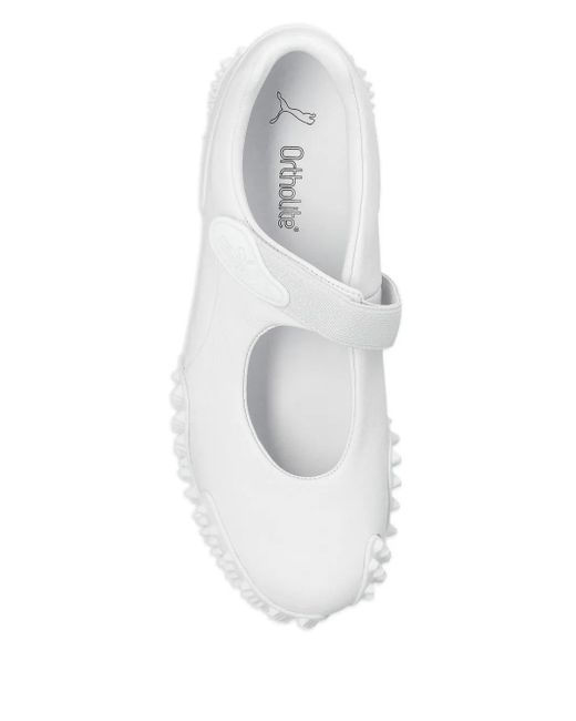 PUMA White Mostro Fey Spike-Sole Shoes