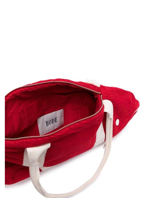 Bode Fish-shaped Tote Bag in Red for Men | Lyst