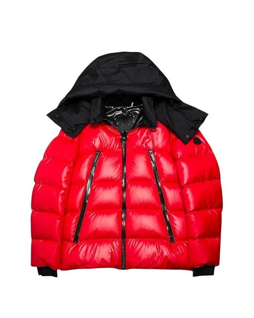 Moncler Red Zubair Hooded Zip Jacket for men