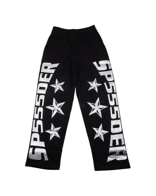 Sp5der White Mx555 Printed Track Pants for men