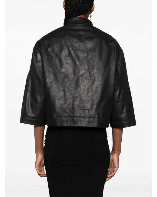 Rick Owens Black Jacket Calfskin
