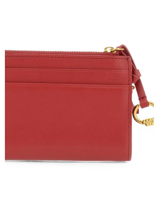 Gianni Chiarini Red Leather Bi-Fold Wallet