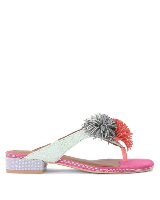 Kurt Geiger ポンポン サンダル Pink