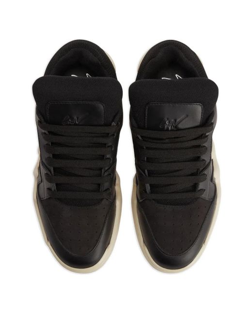 Giuseppe Zanotti Talon レザースニーカー Black