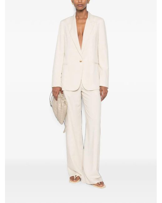 ViCOLO White Single-Breasted Blazer