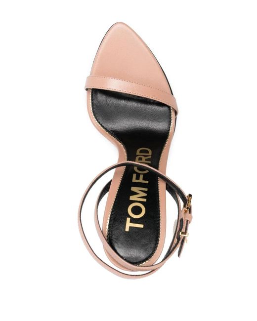 Tom Ford White Padlock Sandals 120Mm