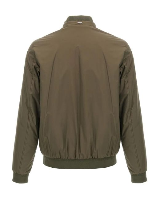 Herno Green 'Ecoage' Bomber Jacket for men