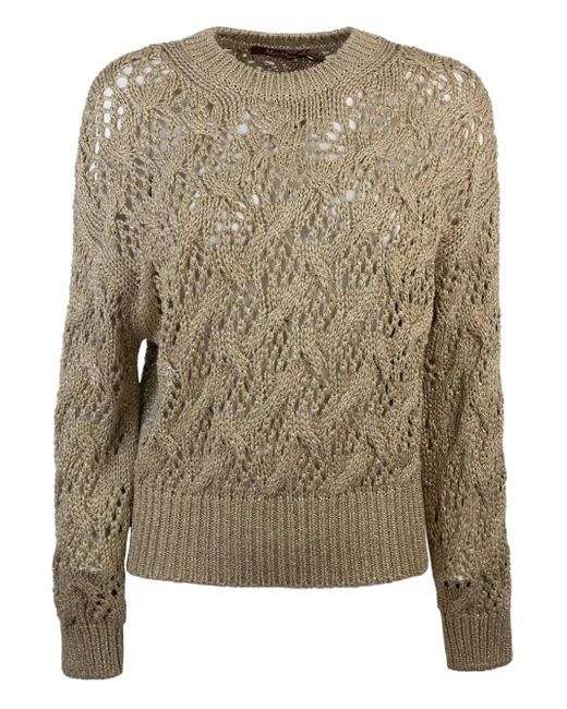 Jersey con motivo geométrico Max Mara de color Brown