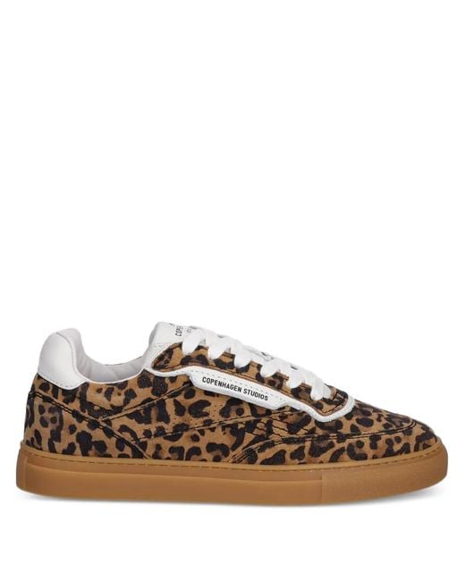 COPENHAGEN Brown Leopard-Print Sneakers