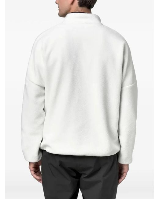 K-Way White Zip-Up Jacket for men