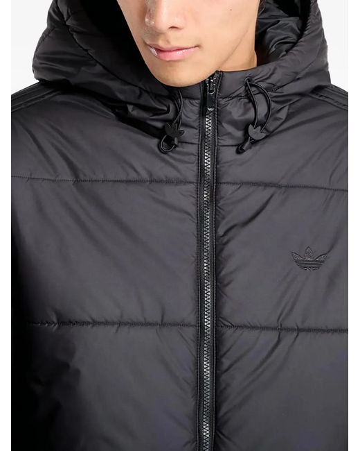 Adidas Black Hooded Zip Jacket for men