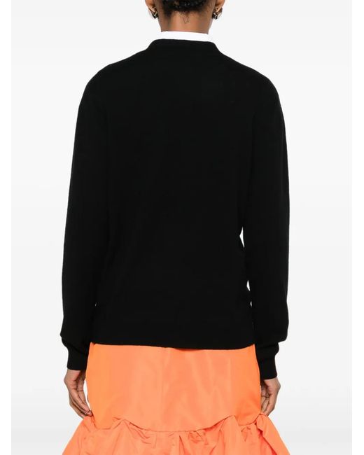 N°21 Black Logo-Plaque Sweater