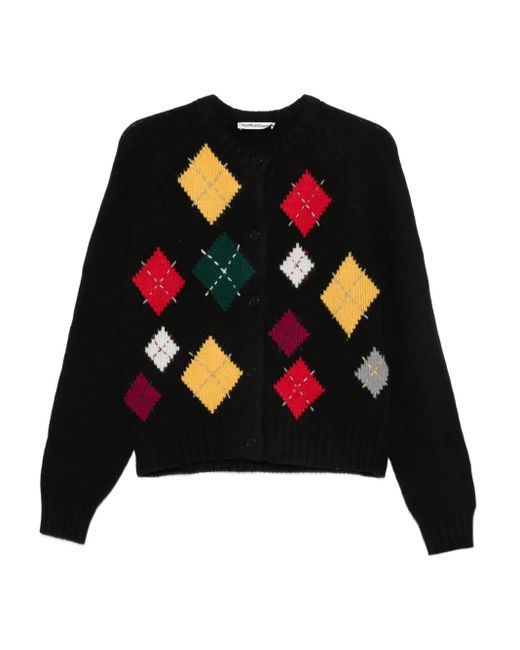 Cárdigan Atomic a rombos YMC de color Black