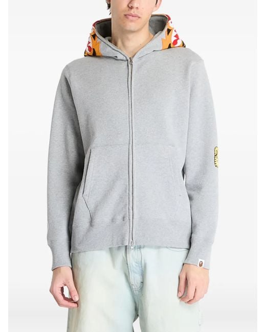 A Bathing Ape タイガー ジップアップパーカー Gray