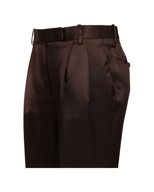Tom Ford Brown Pleated Trousers