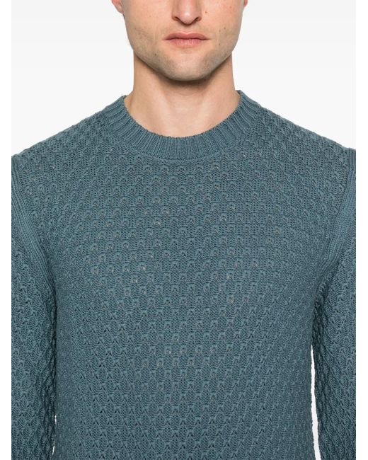 Pull En Coton Canali pour homme en coloris Blue