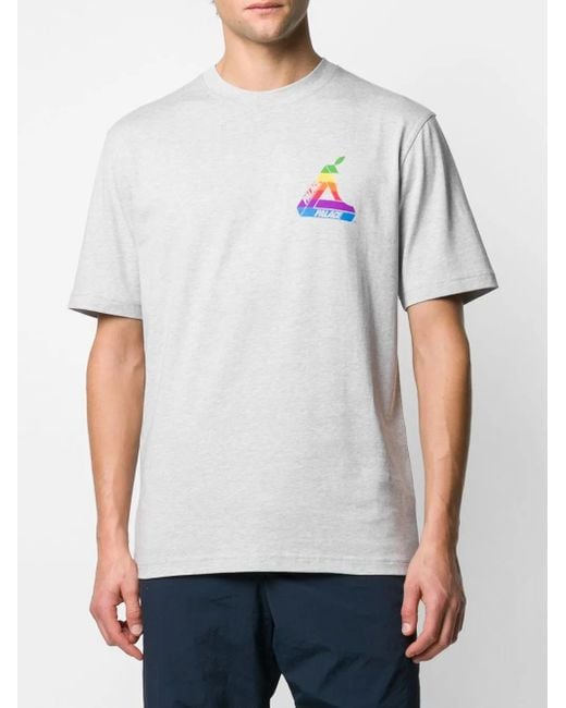 Palace White Jobsworth Logo-Print T-Shirt for men