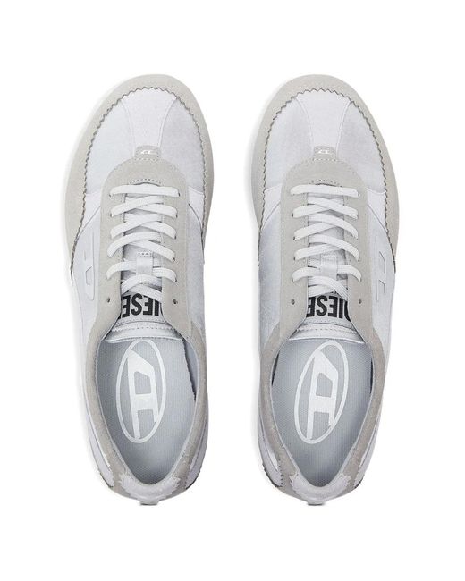 DIESEL White D-Mile Low-Top Sneakers