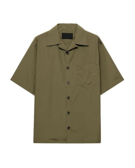 Prada Katoenen Overhemd in het Green voor heren