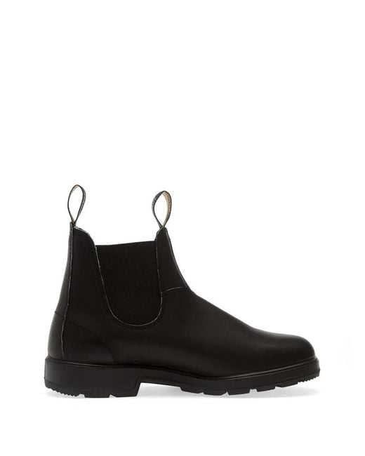 Blundstone Black Elasticated-Panels Ankle Boots