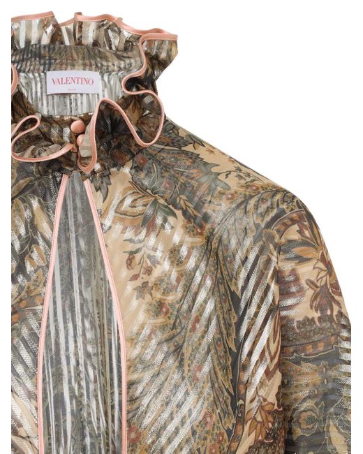 Valentino Garavani Natural Voyage Imaginaire-Print Shirt