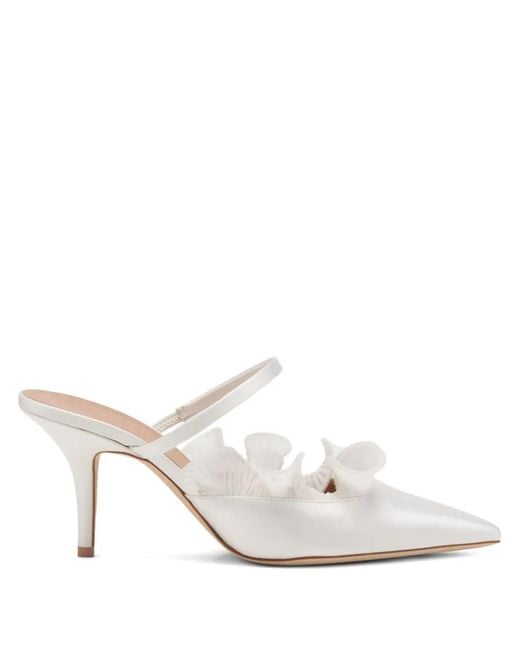 Malone Souliers White Cecile Mules