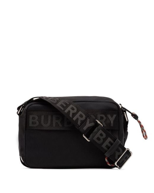 Burberry Synthetic Logo Crossbody Bag in Black for Men Save 36 Lyst