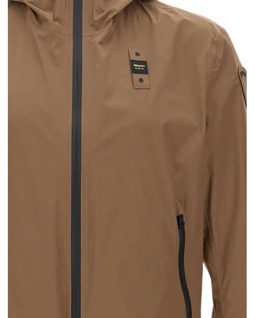 Blauer Brown Farrin Hooded Windbreaker Jacket for men