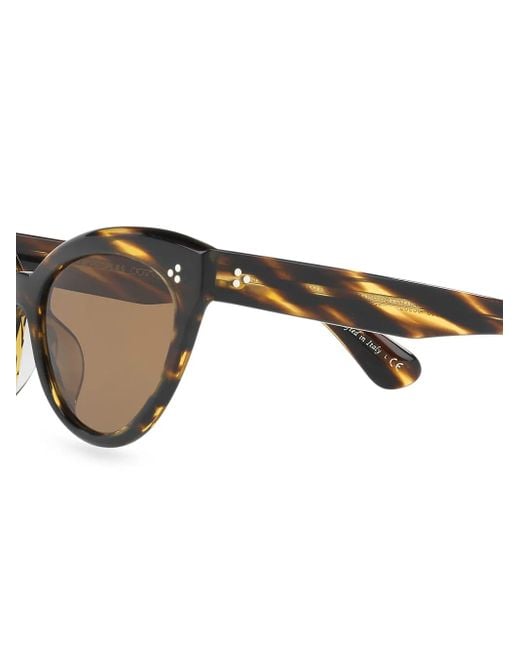 Oliver Peoples Brown Roella 55mm Cat Eye Sunglasses