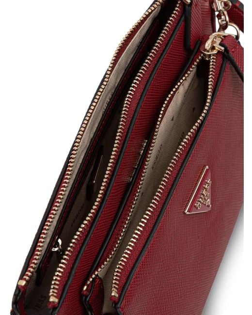 Guess Purple Noelle Chain Satchel Cross Body Bag