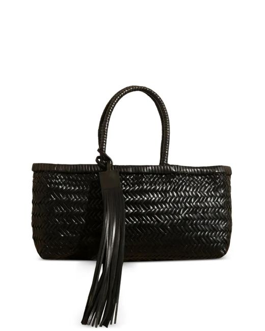 Manebí Black Knot Leather Tote Bag
