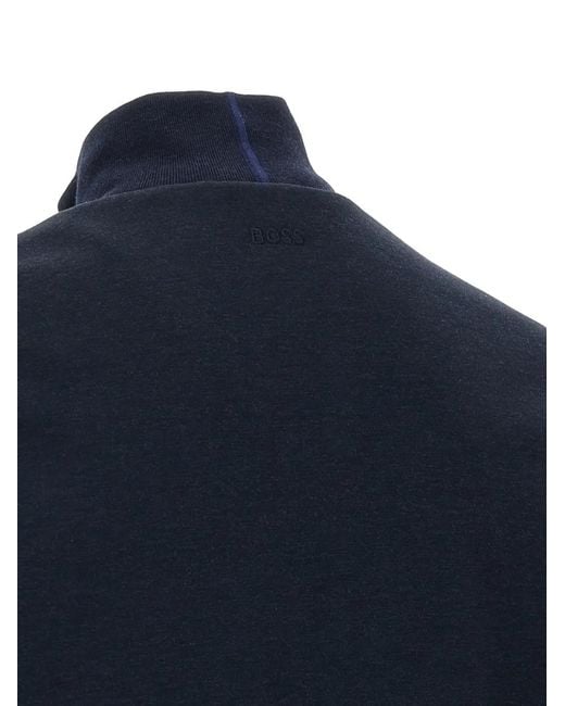 Boss Blue X Aston Martin Sweatshirt With Wing Detail for men