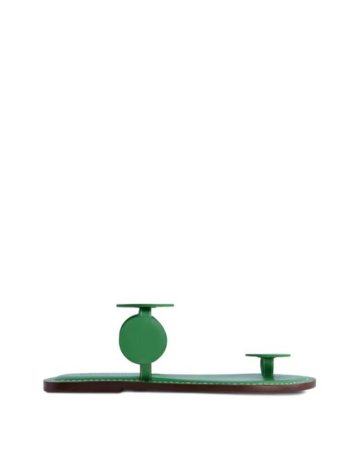Bernardo Green New Moon Ring-Toe Sandals
