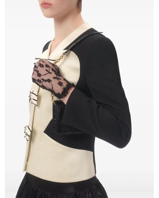 Valentino Garavani Black Embroidered Blazer