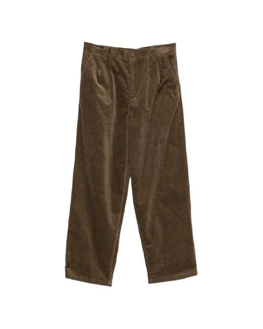 A.P.C. Green Corduroy Trousers for men