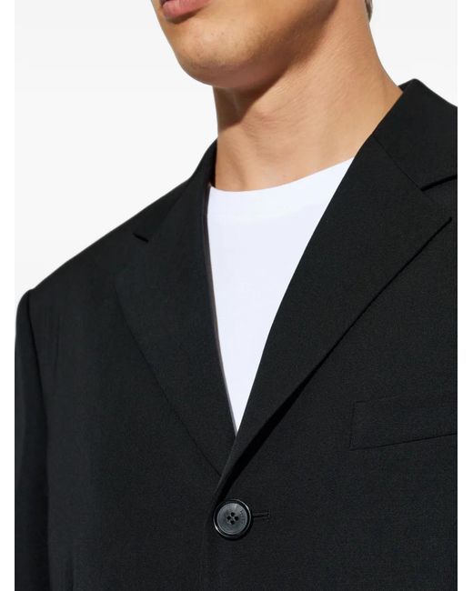 Loewe Black Notch-Lapel Wool Blazer for men