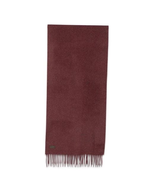 Sciarpa Con Frange E Applicazione Logo di Canali in Purple da Uomo