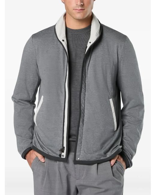 Sease Gray Reversible Zip-Front Jacket for men