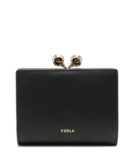 Furla Black Dots S Compact Wallet