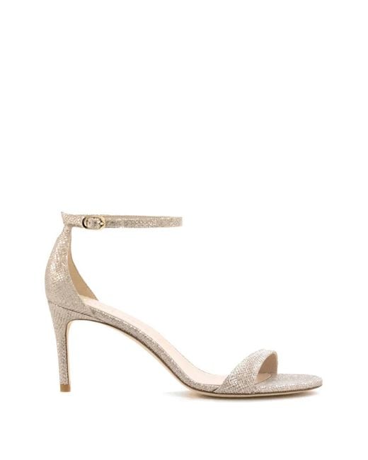 Stuart Weitzman White Nudist Ii Sandals
