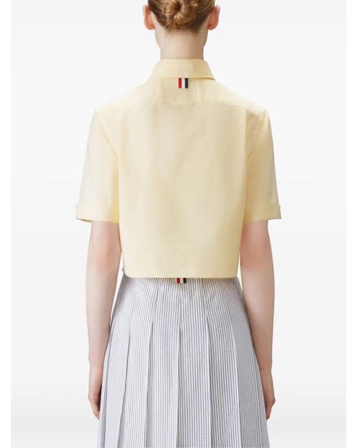 Thom Browne Natural Short-Sleeve Shirt