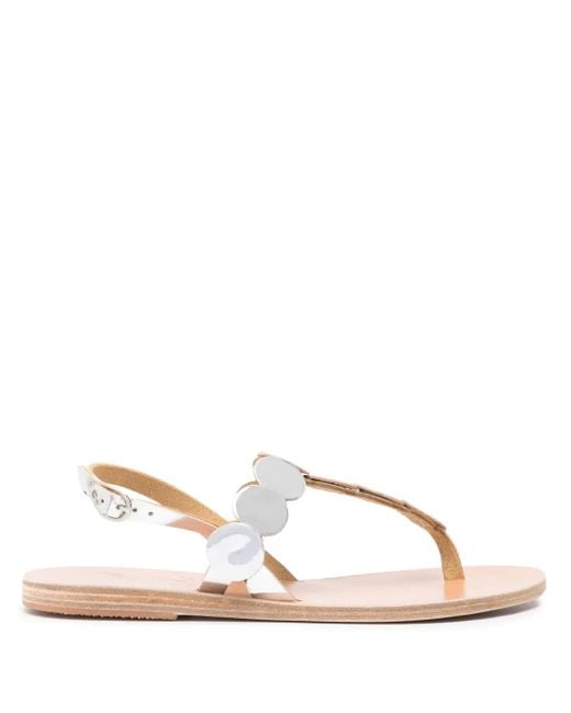 Ancient Greek Sandals Natural Ilios Leather Sandals