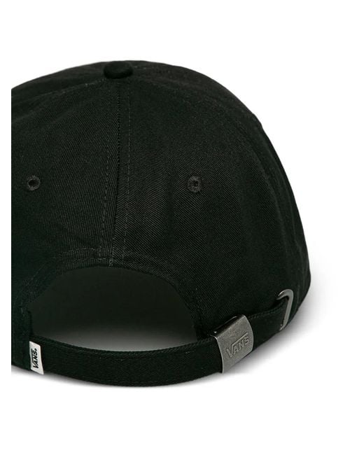 Vans Black Logo-Embroidered Baseball Cap