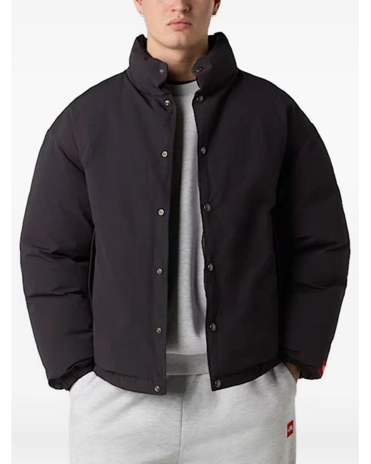 The North Face Blue Box High-Neck Press-Stud Jacket