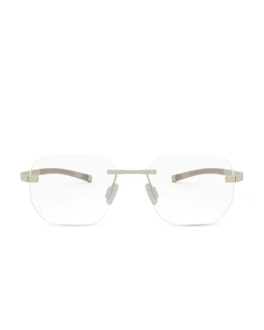 Lunettes De Vue Flex À Monture Rectangulaire Tag Heuer en coloris White