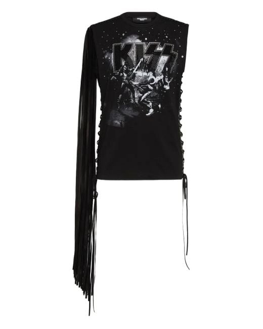 DSquared² Black Kiss T-Shirt for men