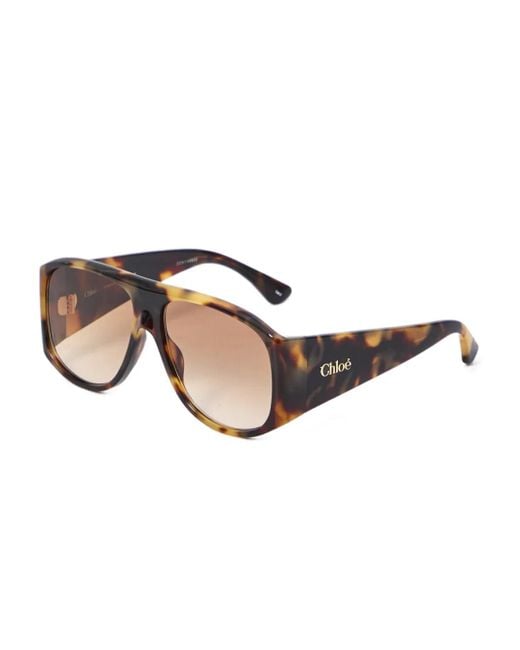 Chloé Pink Tortoiseshell Gradient Sunglasses