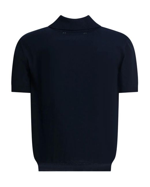 Altum Blue Buttoned Polo Shirt for men