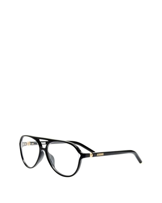 Jacquemus Black Pilot Frame Sunglasses