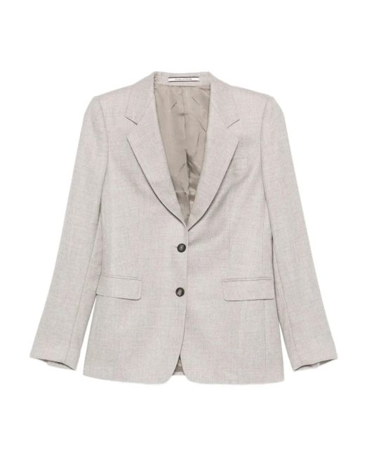 Chaqueta Con Botones Tagliatore de color White